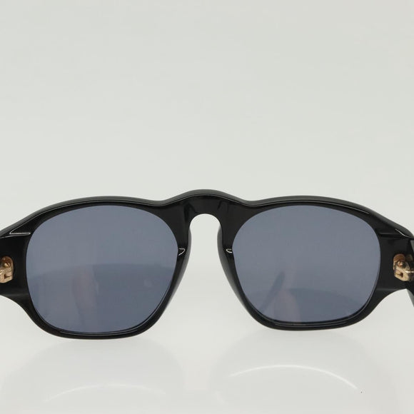 CHANEL Sunglasses Plastic Black CC Auth 141693