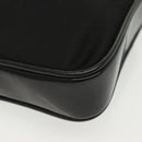 GUCCI Bamboo Hand Bag Nylon 2way Black Silver 007 2040 0275 Auth 141697-15