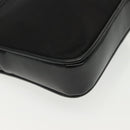 GUCCI Bamboo Hand Bag Nylon 2way Black Silver 007 2040 0275 Auth 141697-17