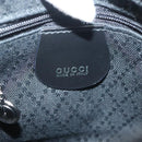 GUCCI Bamboo Hand Bag Nylon 2way Black Silver 007 2040 0275 Auth 141697-20