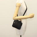 GUCCI Bamboo Hand Bag Nylon 2way Black Silver 007 2040 0275 Auth 141697-25