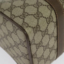 GUCCI GG Supreme Web Sherry Line Boston Bag PVC Beige Gold 40 02 006 Auth 141698-15