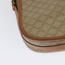 CELINE Macadam Canvas Shoulder Bag PVC Beige Gold Auth 141702-16