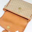 CELINE Macadam Canvas Shoulder Bag PVC Beige Gold Auth 141702-10