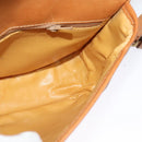 CELINE Macadam Canvas Shoulder Bag PVC Beige Gold Auth 141702-18