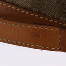 CELINE Macadam Canvas Shoulder Bag PVC Beige Gold Auth 141702-12