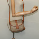 CELINE Macadam Canvas Shoulder Bag PVC Beige Gold Auth 141702-22