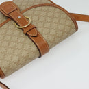 CELINE Macadam Canvas Shoulder Bag PVC Beige Gold Auth 141702-6