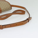 CELINE Macadam Canvas Shoulder Bag PVC Beige Gold Auth 141702-7