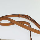 CELINE Macadam Canvas Shoulder Bag PVC Beige Gold Auth 141702-8