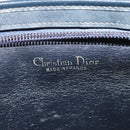 Christian Dior Trotter Canvas Shoulder Bag Navy Gold Auth 141703-11