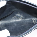 Christian Dior Trotter Canvas Shoulder Bag Navy Gold Auth 141703-12