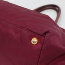 PRADA Hand Bag Nylon Purple Gold Auth 141705-15