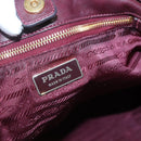 PRADA Hand Bag Nylon Purple Gold Auth 141705-17