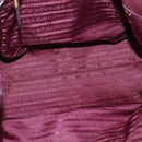 PRADA Hand Bag Nylon Purple Gold Auth 141705-11