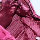 PRADA Hand Bag Nylon Purple Gold Auth 141705-18