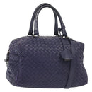 BOTTEGA VENETA INTRECCIATO Hand Bag Leather 2way Purple Auth 141706-1