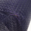 BOTTEGA VENETA INTRECCIATO Hand Bag Leather 2way Purple Auth 141706-16
