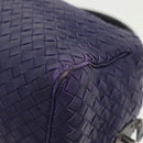 BOTTEGA VENETA INTRECCIATO Hand Bag Leather 2way Purple Auth 141706-17