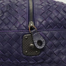 BOTTEGA VENETA INTRECCIATO Hand Bag Leather 2way Purple Auth 141706-19