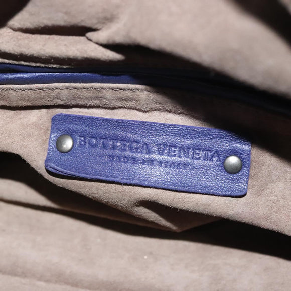 BOTTEGA VENETA INTRECCIATO Hand Bag Leather 2way Purple Auth 141706