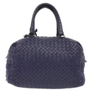 BOTTEGA VENETA INTRECCIATO Hand Bag Leather 2way Purple Auth 141706-2