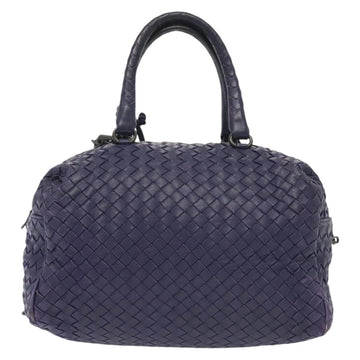 BOTTEGA VENETA INTRECCIATO Hand Bag Leather 2way Purple Auth 141706 - 0