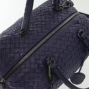 BOTTEGA VENETA INTRECCIATO Hand Bag Leather 2way Purple Auth 141706-6