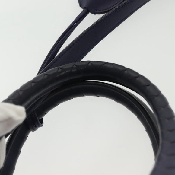 BOTTEGA VENETA INTRECCIATO Hand Bag Leather 2way Purple Auth 141706