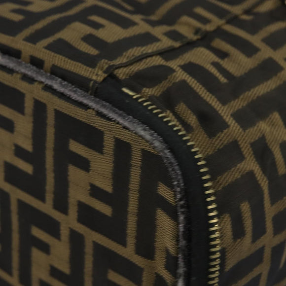 FENDI Vanity Pouch Black Brown Auth 141707