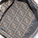 FENDI Vanity Pouch Black Brown Auth 141707-16