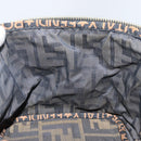 FENDI Vanity Pouch Black Brown Auth 141707-18