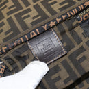 FENDI Vanity Pouch Black Brown Auth 141707-19