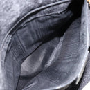 GUCCI Hand Bag Suede Leather 2way Black Gold 001 1732 1638 Auth 141717-21