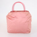 PRADA Shoulder Bag Nylon 3Set Beige Green pink Auth 141719-2