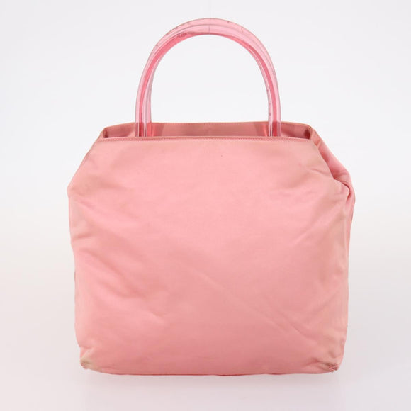 PRADA Shoulder Bag Nylon 3Set Beige Green pink Auth 141719