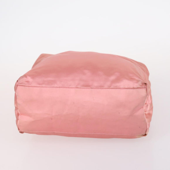 PRADA Shoulder Bag Nylon 3Set Beige Green pink Auth 141719