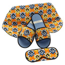 GUCCI Reiseset Reiseetui Seide Orange Blau Orig. 141722M-1