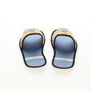 GUCCI Travel Set Travel Case Silk Orange Blue Auth 141722M-16