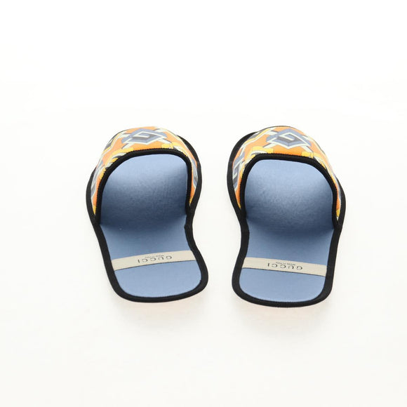 GUCCI Travel Set Travel Case Silk Orange Blue Auth 141722M