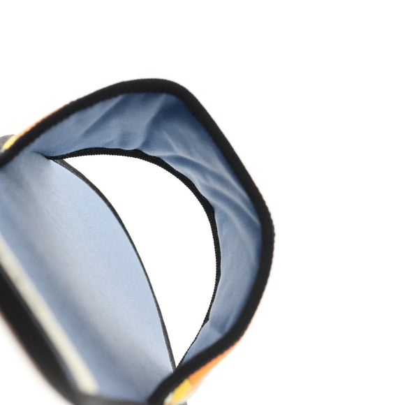 GUCCI Travel Set Travel Case Silk Orange Blue Auth 141722M