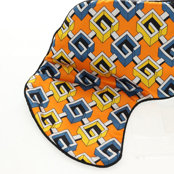 GUCCI Reiseset Reiseetui Seide Orange Blau Orig. 141722M