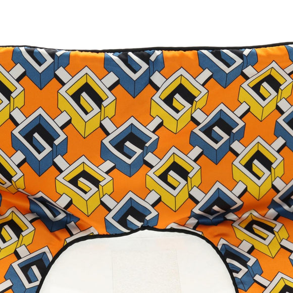 GUCCI Travel Set Travel Case Silk Orange Blue Auth 141722M