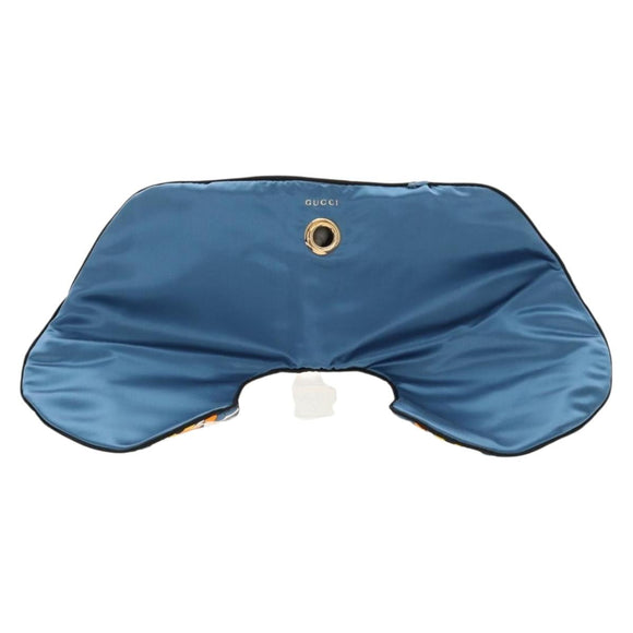 GUCCI Travel Set Travel Case Silk Orange Blue Auth 141722M