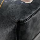 LOUIS VUITTON Damier Graphite Keepall Bandouliere 45 Bag N41057 LV Auth 141724V-18