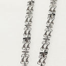 LOUIS VUITTON Chain Strap metal Silver LV Auth 141725M-3