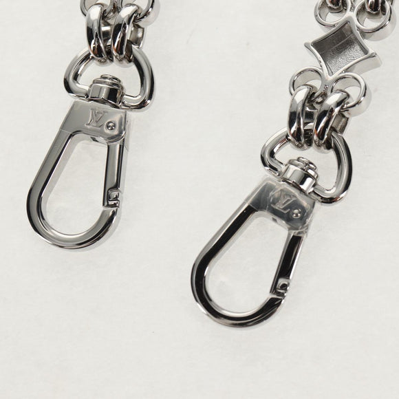 LOUIS VUITTON Chain Strap metal Silver LV Auth 141725M