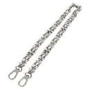 LOUIS VUITTON Chain Strap metal Silver LV Auth 141726M-1