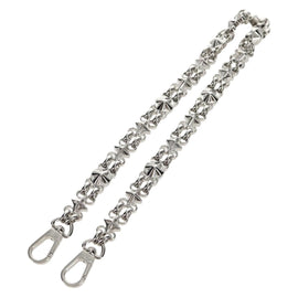 LOUIS VUITTON Chain Strap metal Silver LV Auth 141726M