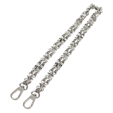 LOUIS VUITTON Chain Strap metal Silver LV Auth 141726M